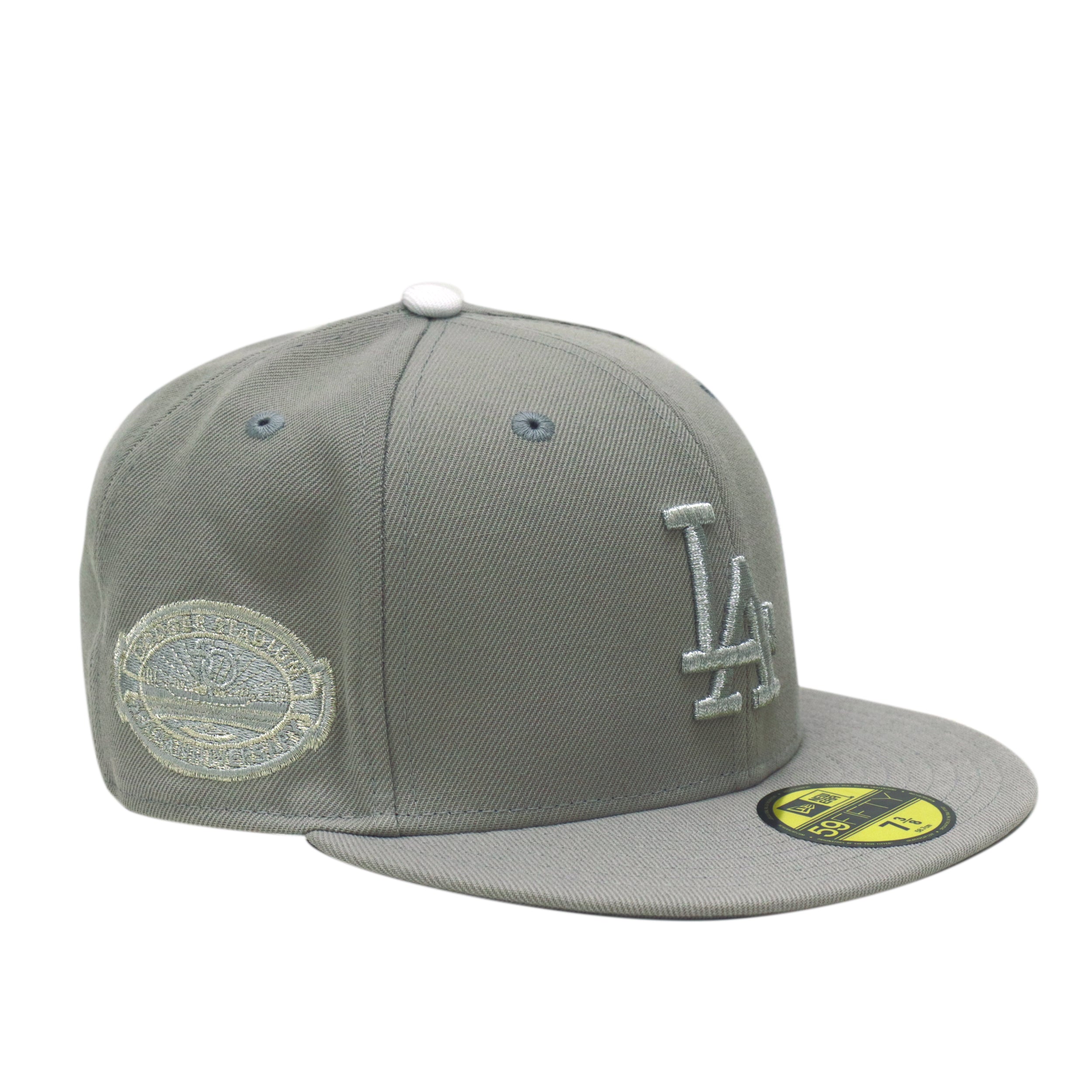 e*2様 RIZE 1997年キャップ ベージュ/グレー THE CAP 59FIFTY JUST HOLIDAY ロサンゼルス・ドジャース グレー