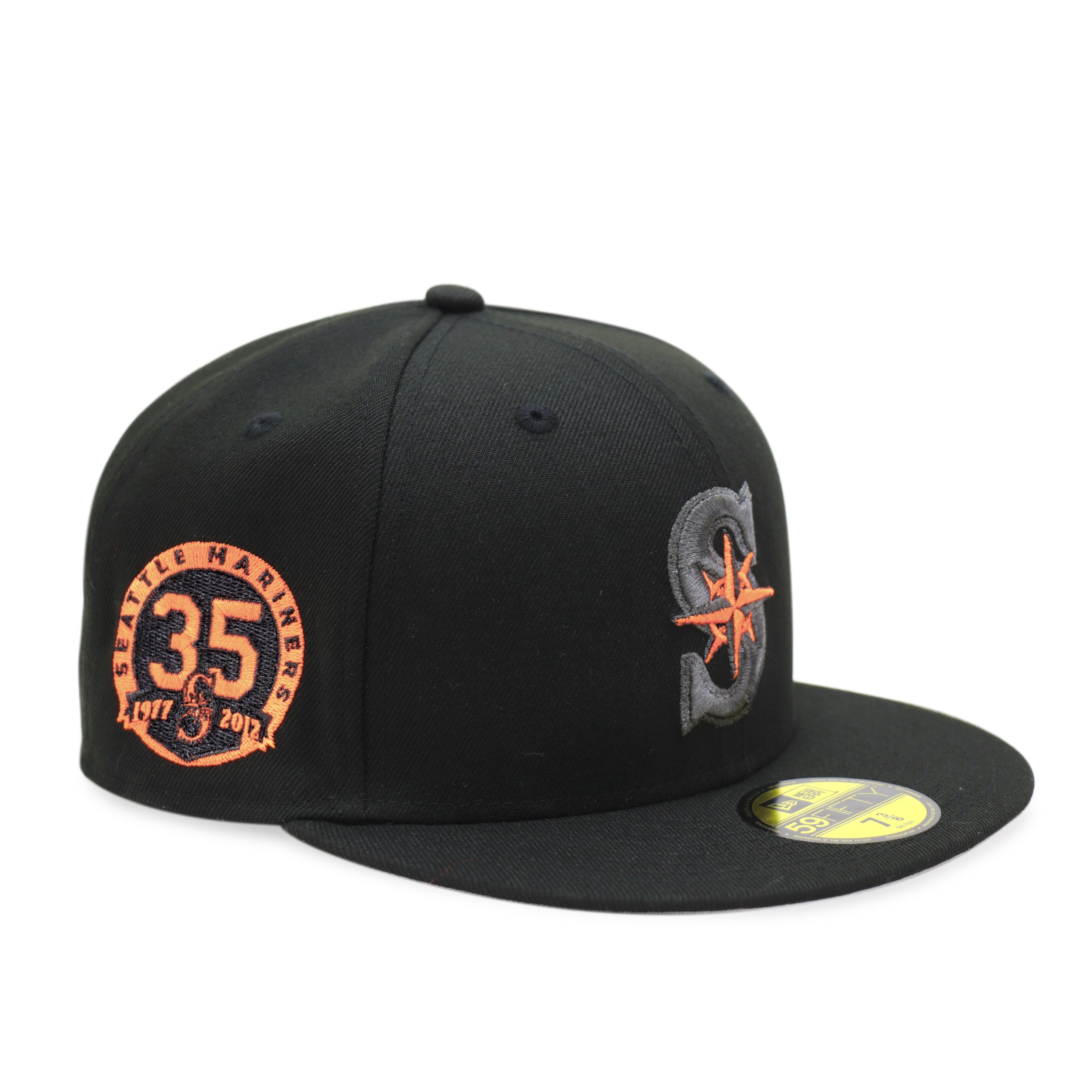 応援グッズ NEW ERA 59FIFTY THE CAP 5950 SEAMAR THE CAP 5950 SEAMAR BLACK x NEON ORANGE