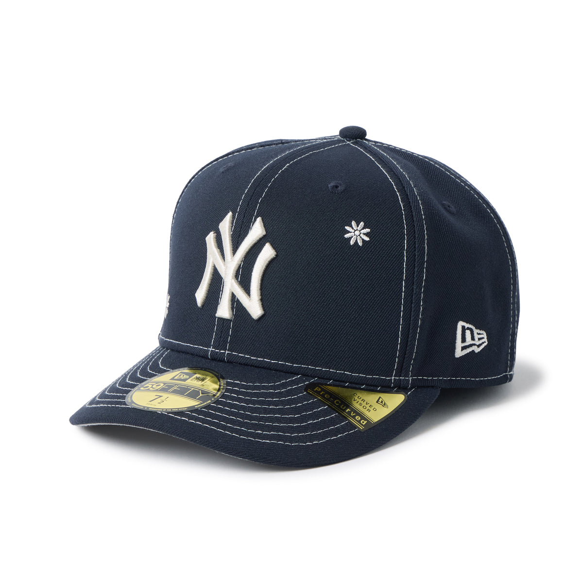 PC 59FIFTY Flower Embroidery ニューヨーク・ヤンキース ネイビー 