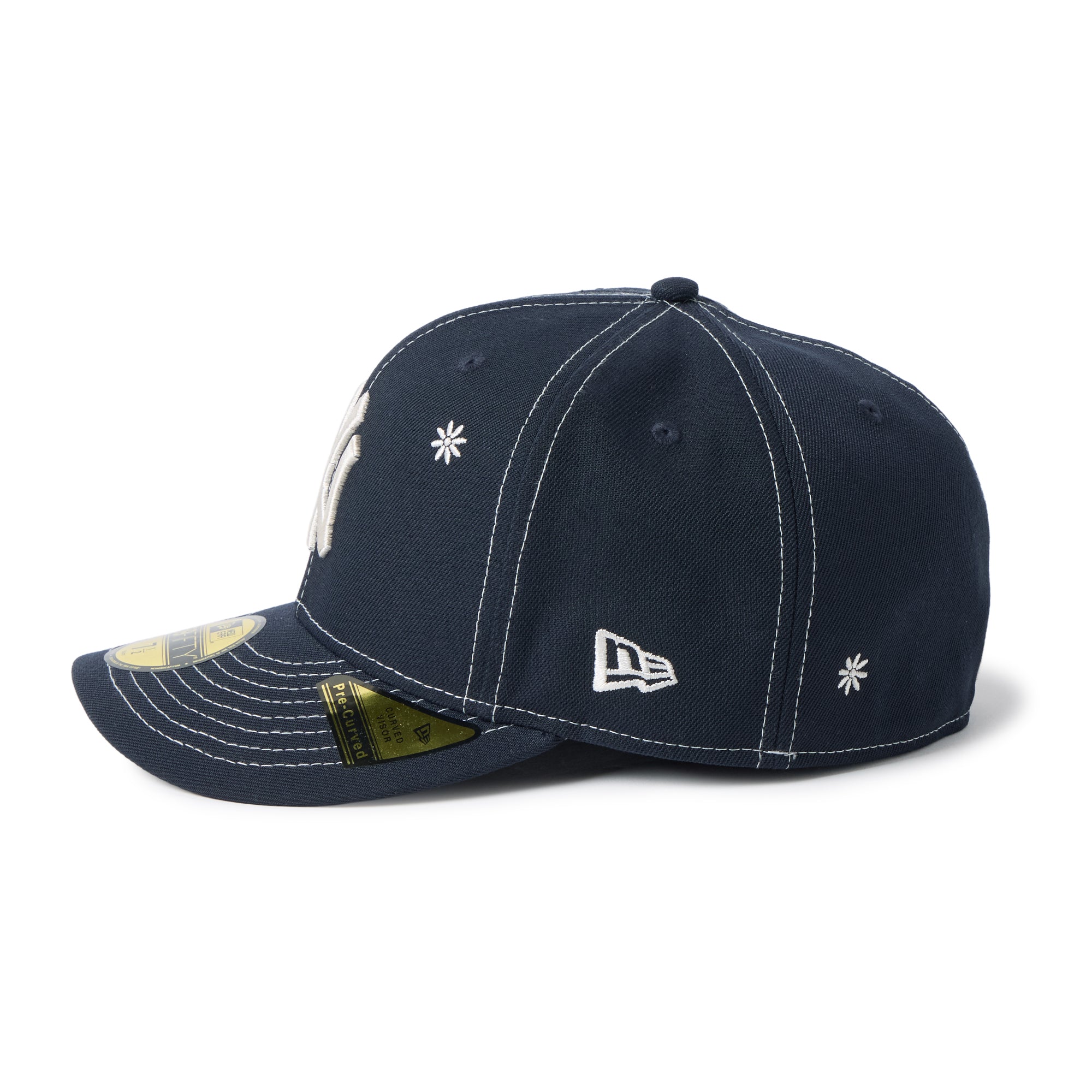 MLB Flower Embroidery ニューヨーク・ヤンキース ネイビー PC 59FIFTY Flower Embroidery ニューヨーク・ヤンキース ネイビー
