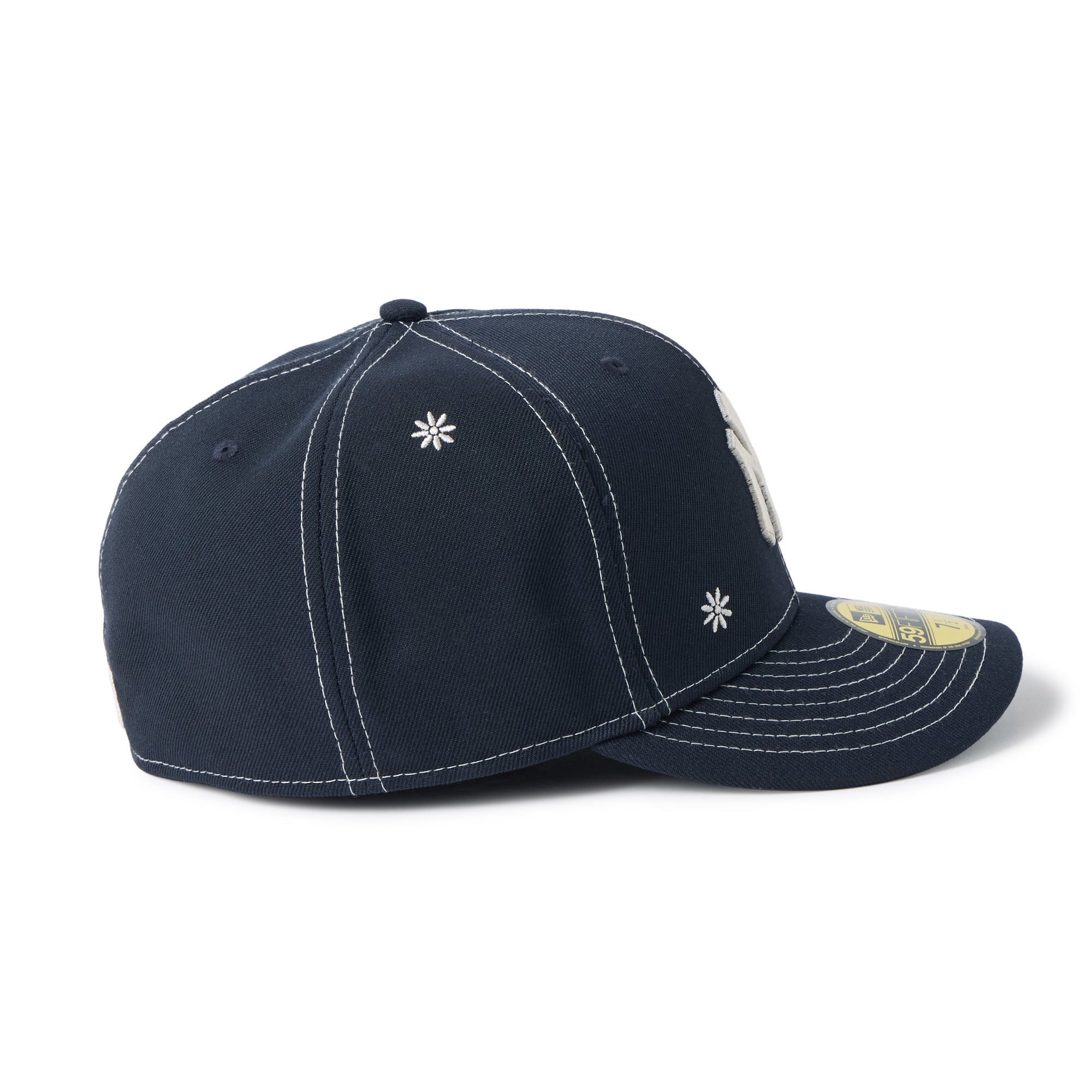 MLB Flower Embroidery ニューヨーク・ヤンキース ネイビー PC 59FIFTY Flower Embroidery ニューヨーク・ヤンキース ネイビー