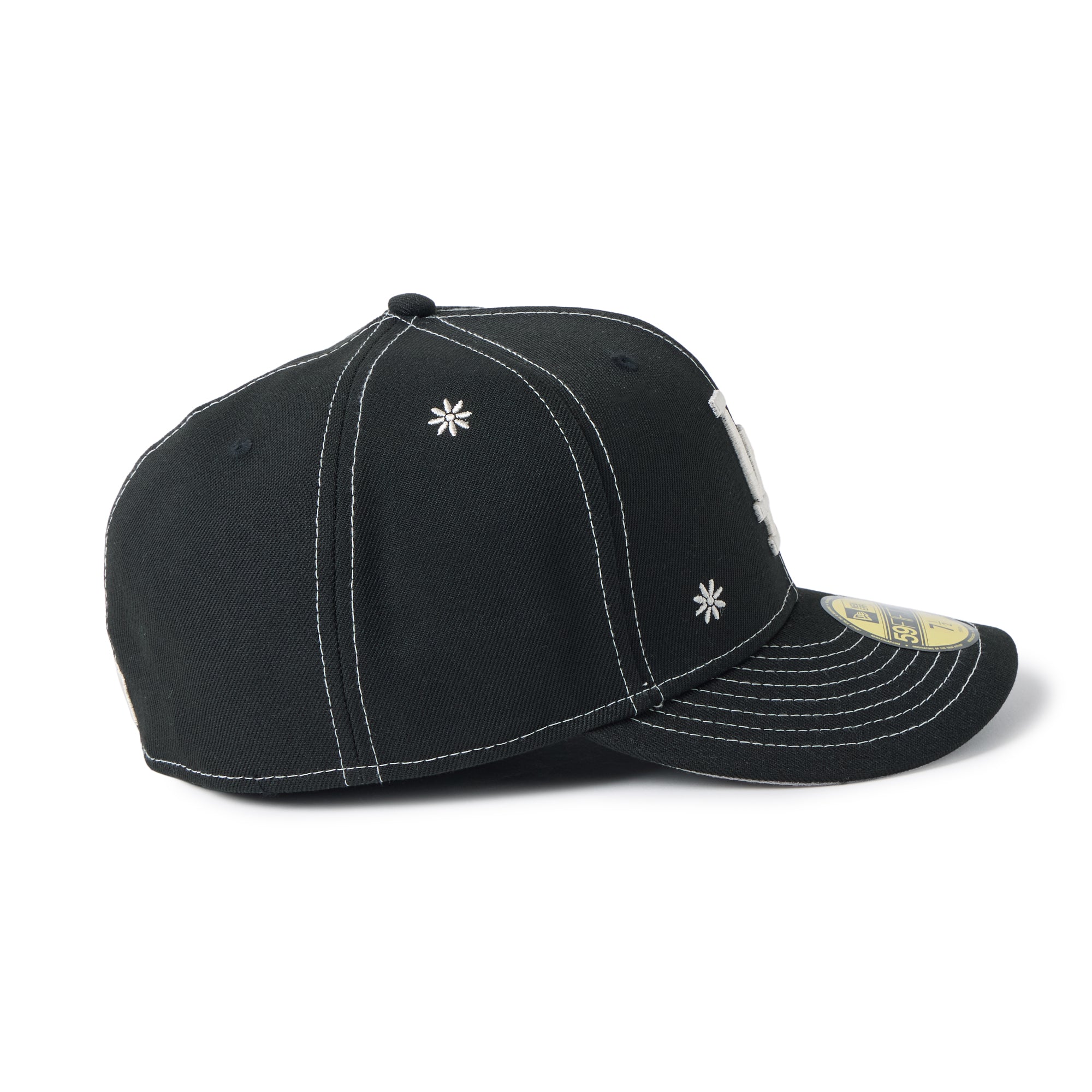 PC 59FIFTY Flower Embroidery ロサンゼルス・ドジャース ブラック