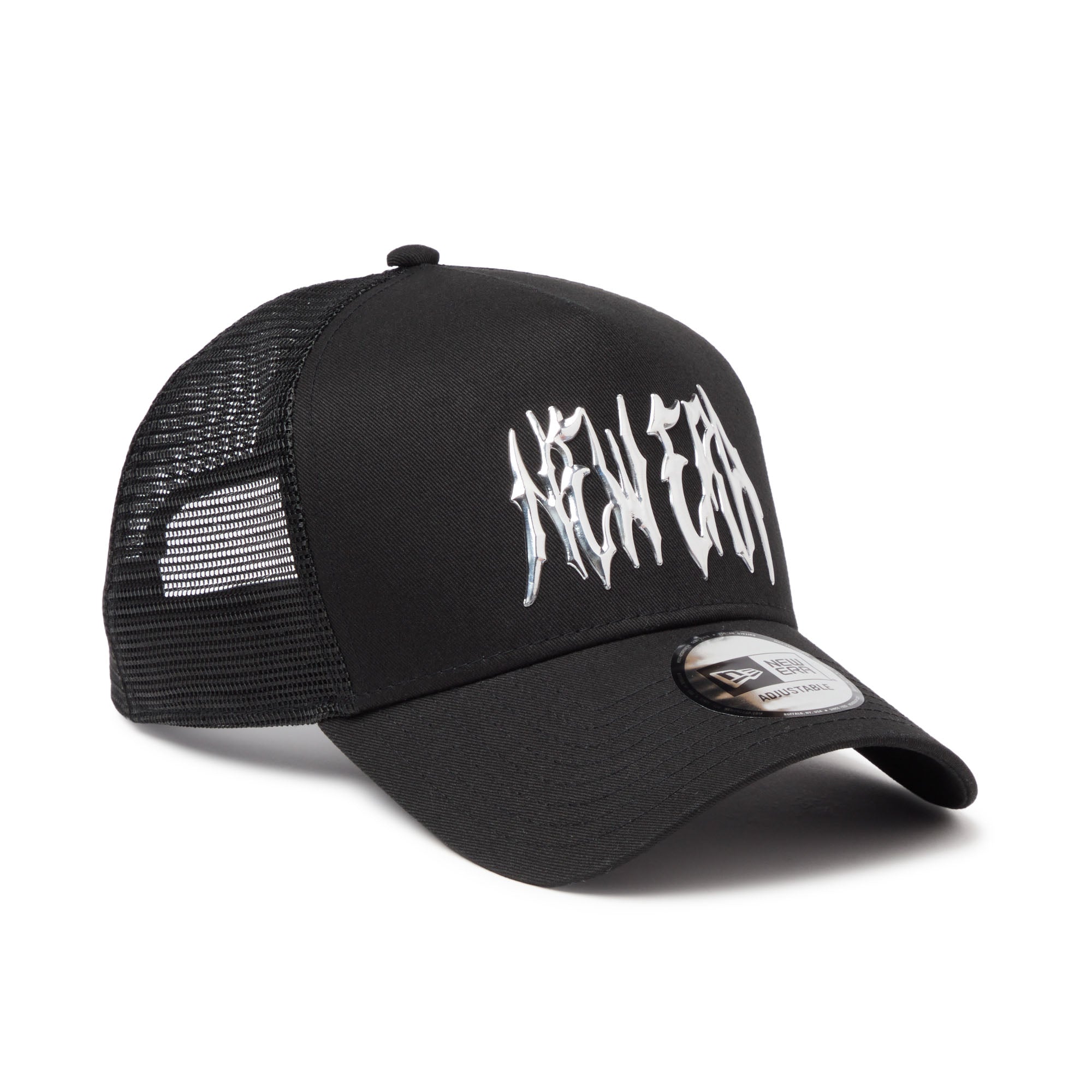 9FORTY A-Frame トラッカー スラッシュロゴ TPUロゴ ブラック – THE CAP