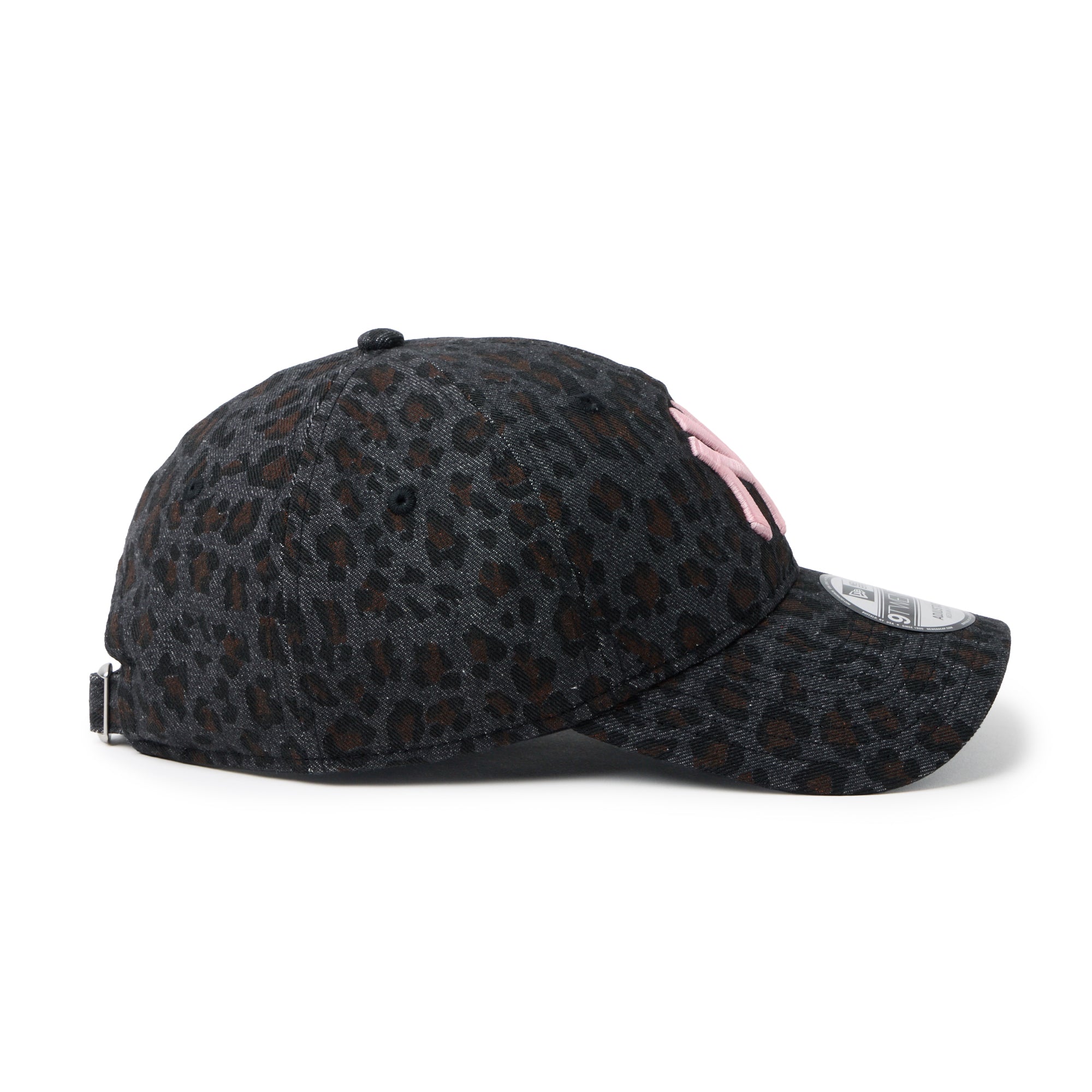 ヤンキース ニューエラキャップ ブラックピンク ヒョウ柄 ユニセックス 9TWENTY Leopard ニューヨーク・ヤンキース ブラック ピンク – THE CAP