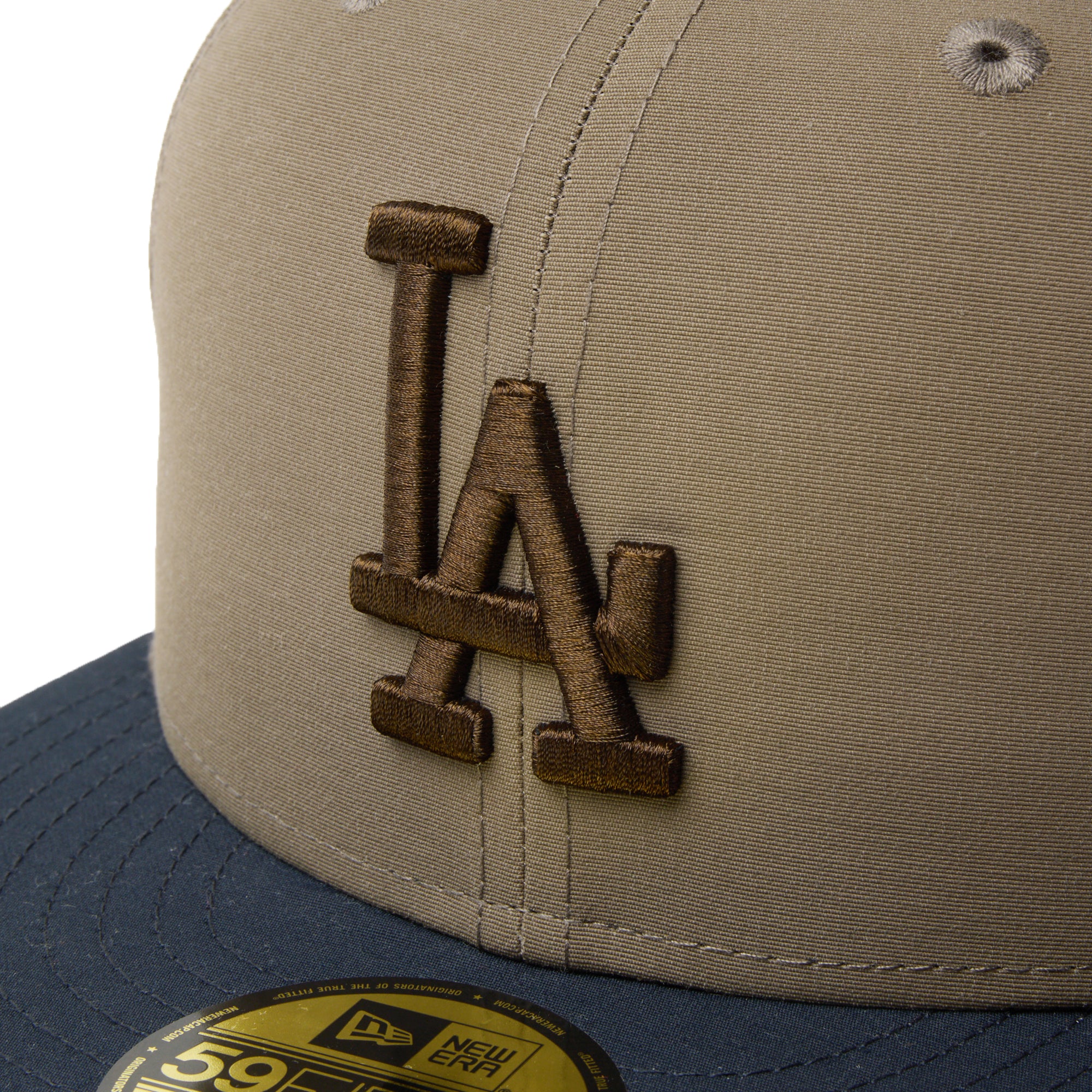 LA 59FIFTY キャップ 耳付き オリーブ Los Angeles Dodgers New Era MLB 59Fifty 5950 Fitted Cap Hat Olive