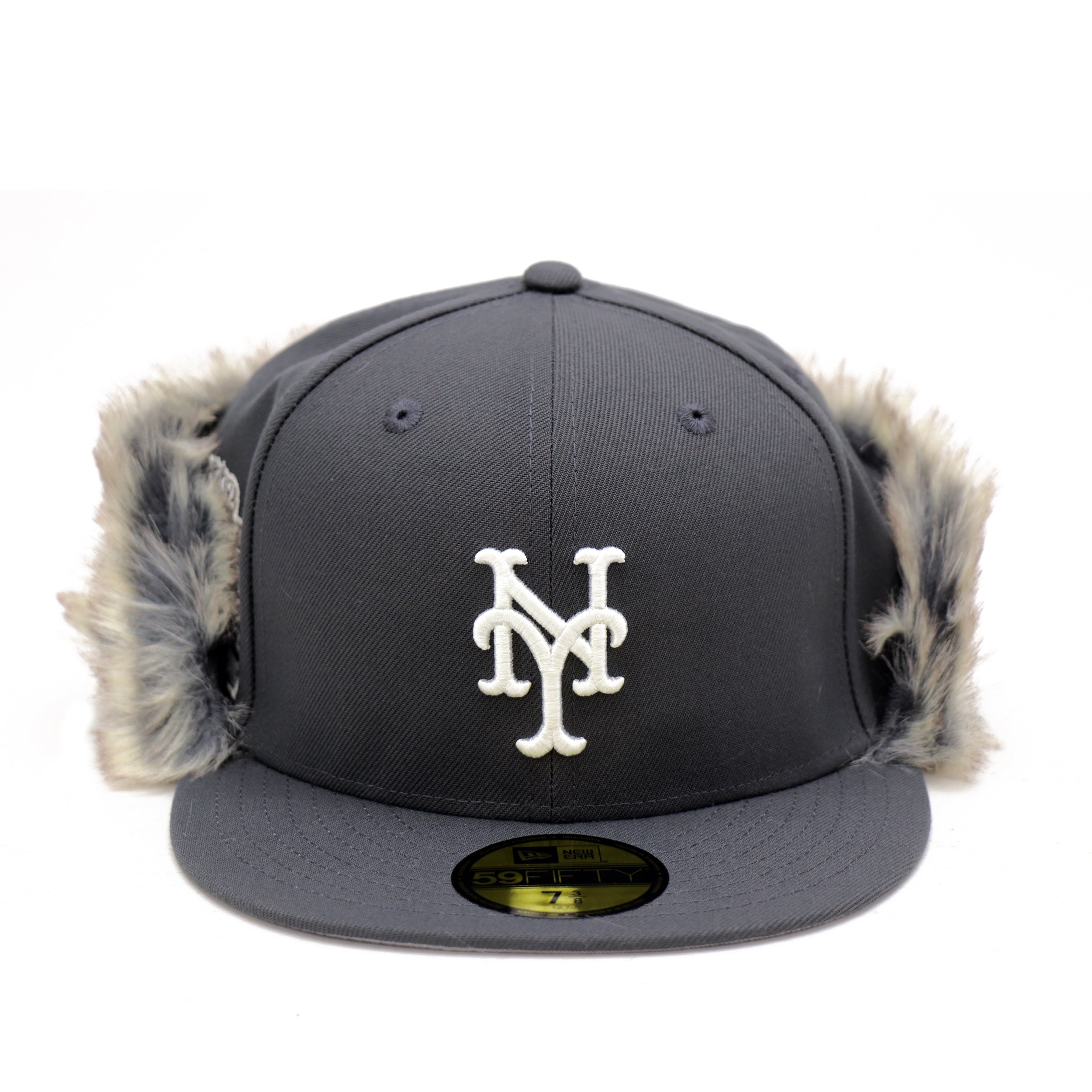 [美品]NEW ERA 59FIFTY CAP METS PVCレザー ブラック 美品]NEW ERA 59FIFTY CAP METS PVCレザー ブラック