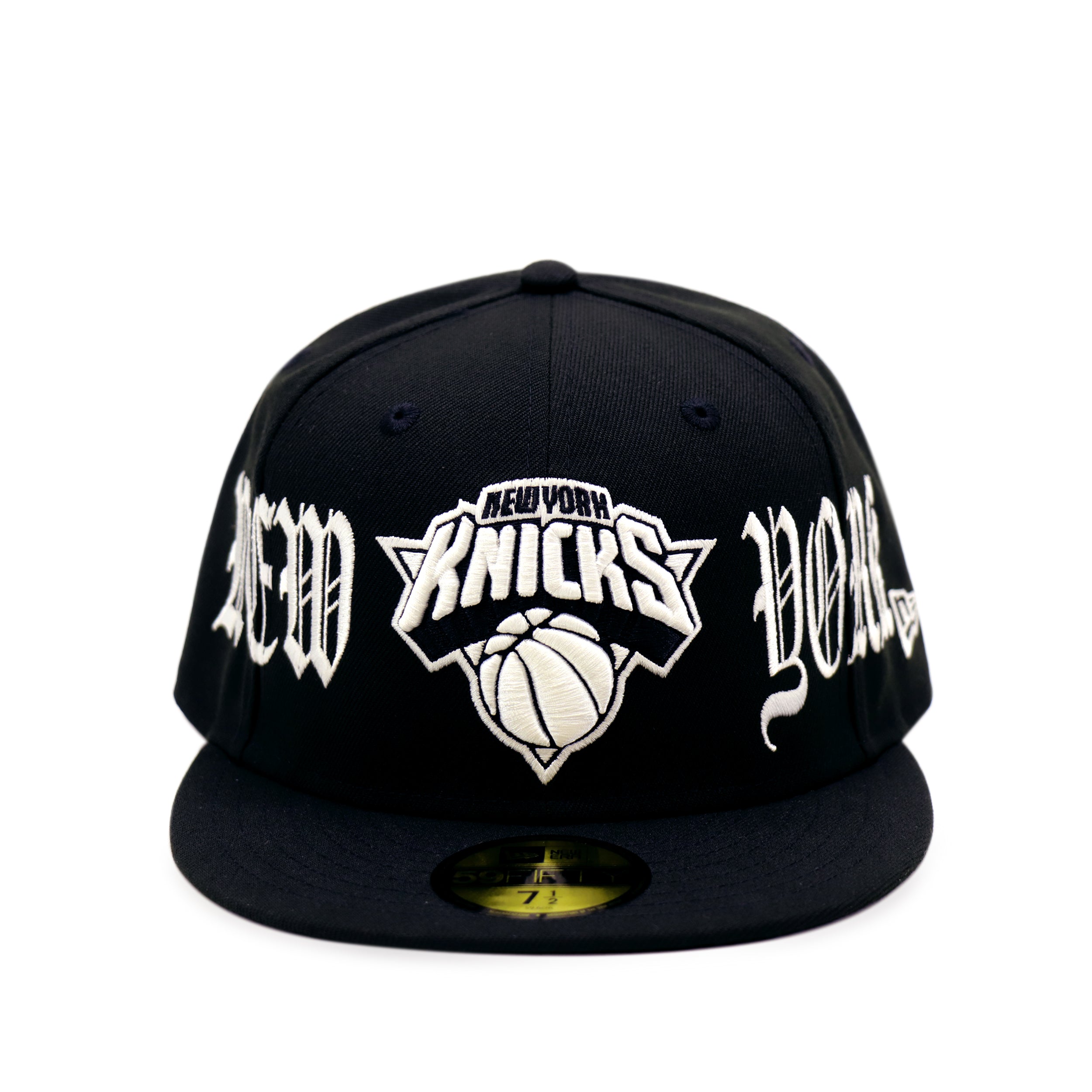 THE CAP 59FIFTY BLACK LETTER II ニューヨーク・ニックス