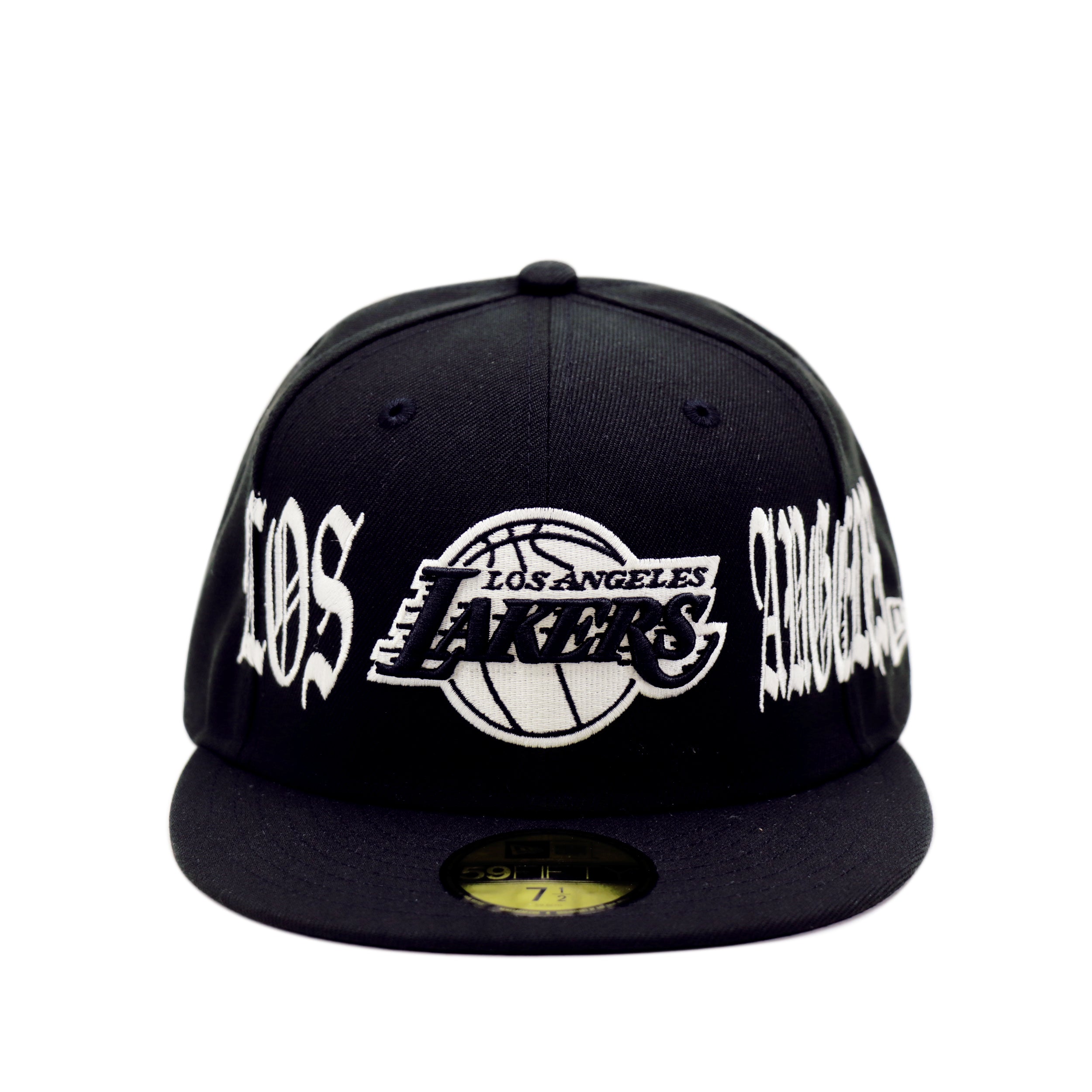 THE CAP 59FIFTY BLACK LETTER II ロサンゼルス・レイカーズ