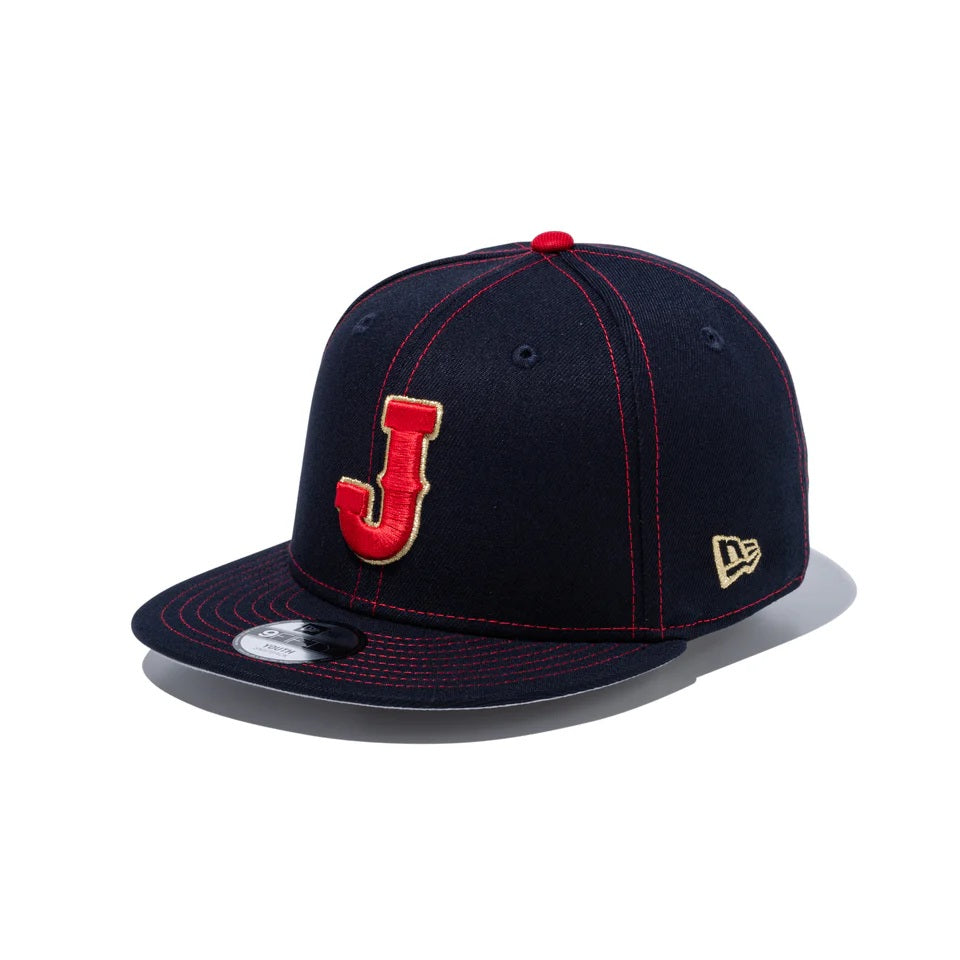 キッズ Youth 9FIFTY World Baseball Classic J ロゴ ネイビー