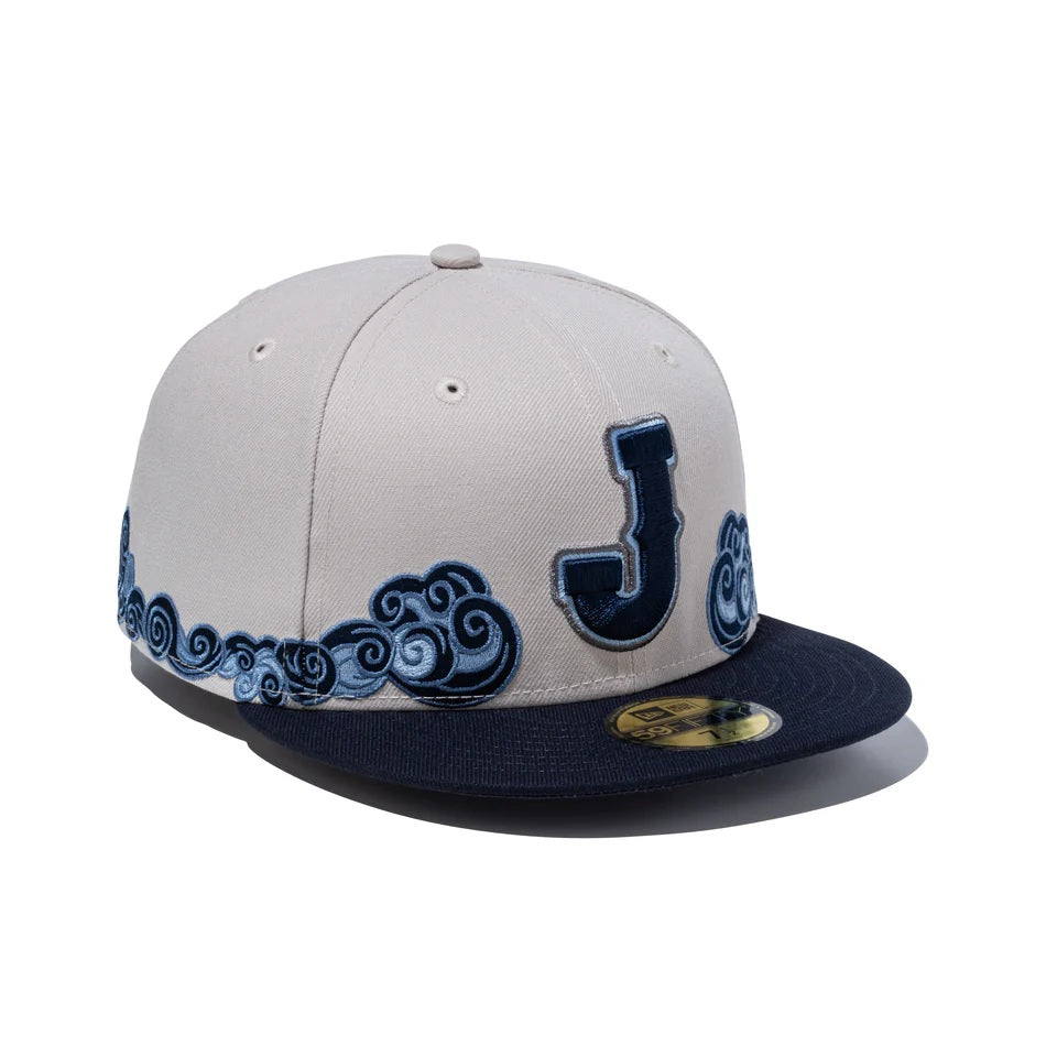 59FIFTY World Baseball Classic J ロゴ UKIYOE ストーン/ネイビー 59FIFTY World Baseball Classic J ロゴ UKIYOE ストーン/ネイビー