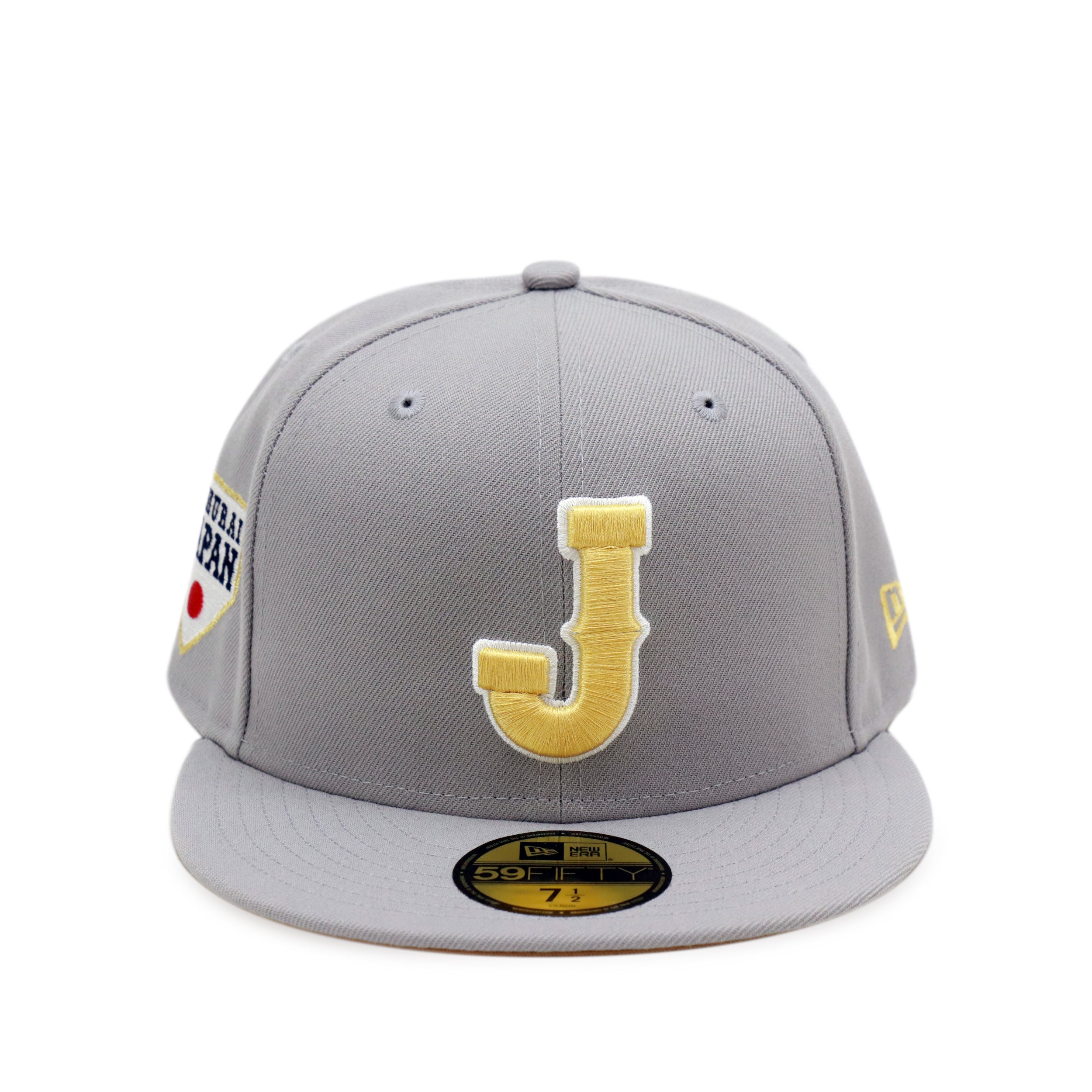 新品【THE CAP限定品】SAMURAI JAPAN 7 1/2 THE CAP 59FIFTY SAMURAI JAPAN J ロゴ グレー