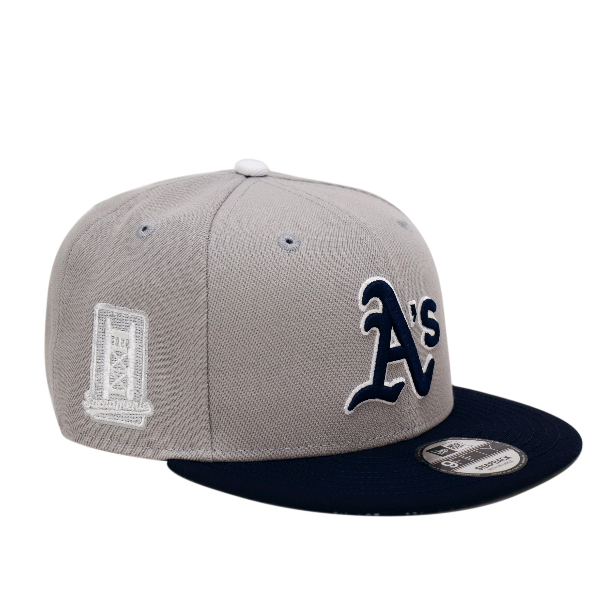 THE CAP 9FIFTY PAISLEY BLOCK アスレチックス グレー/ネイビー