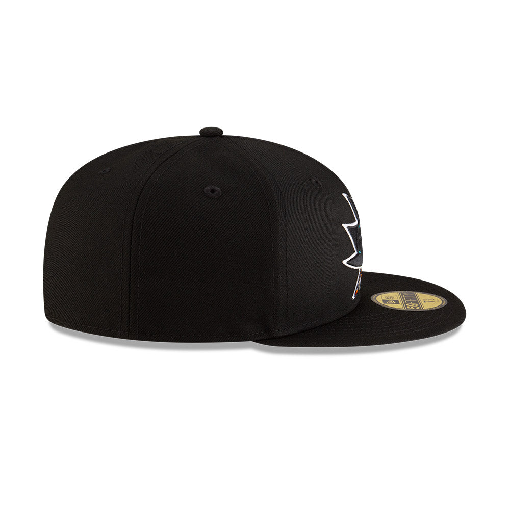 NHL サンノーズ シャーク スターター ウール ピン ホイール スナップバック NHL BASIC 5950 サンノゼ・シャークス チームカラー – THE CAP