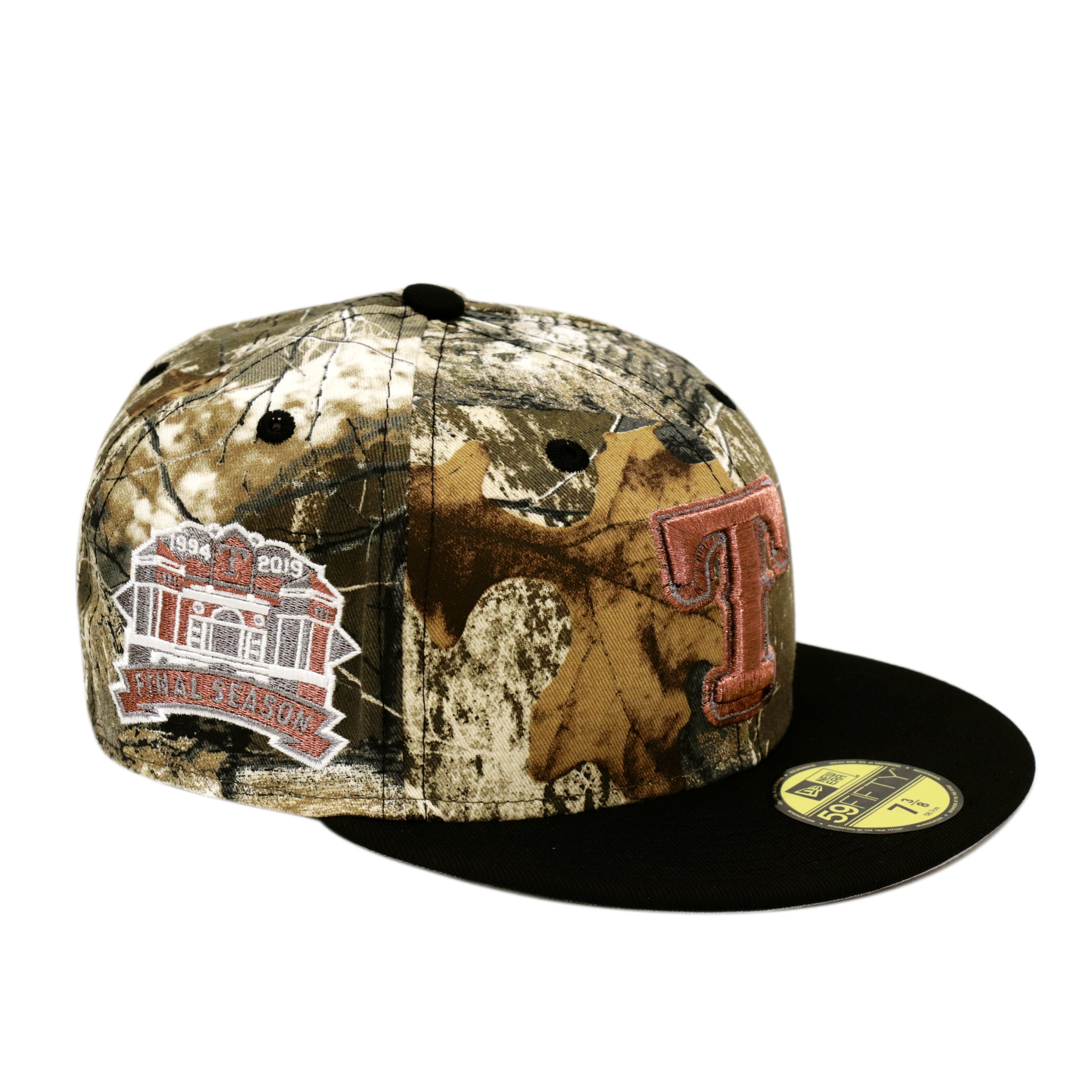 THE CAP 59FIFTY BLACK REAL TREE テキサス・レンジャーズ ツリーカモ