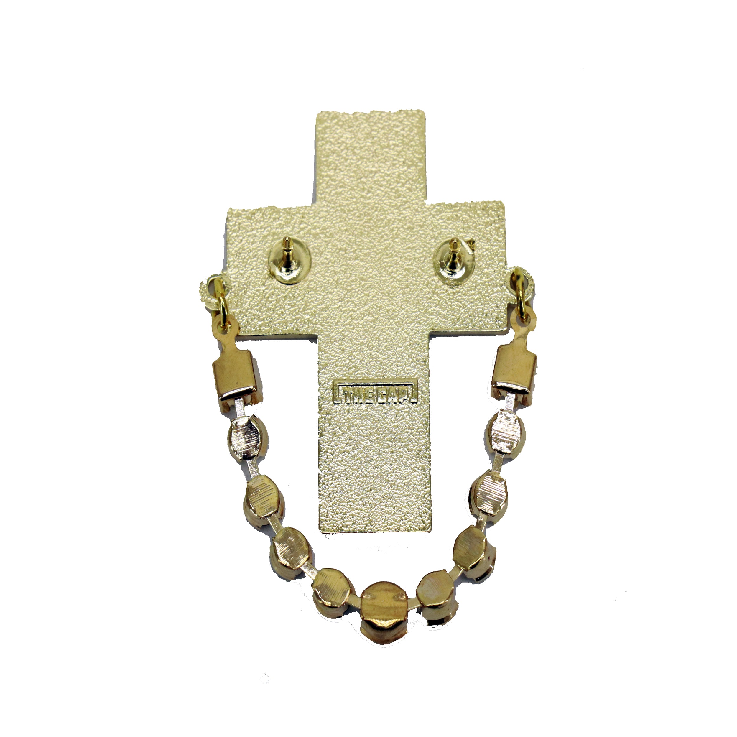 THE CAP PINS Cross with Diamond ゴールド