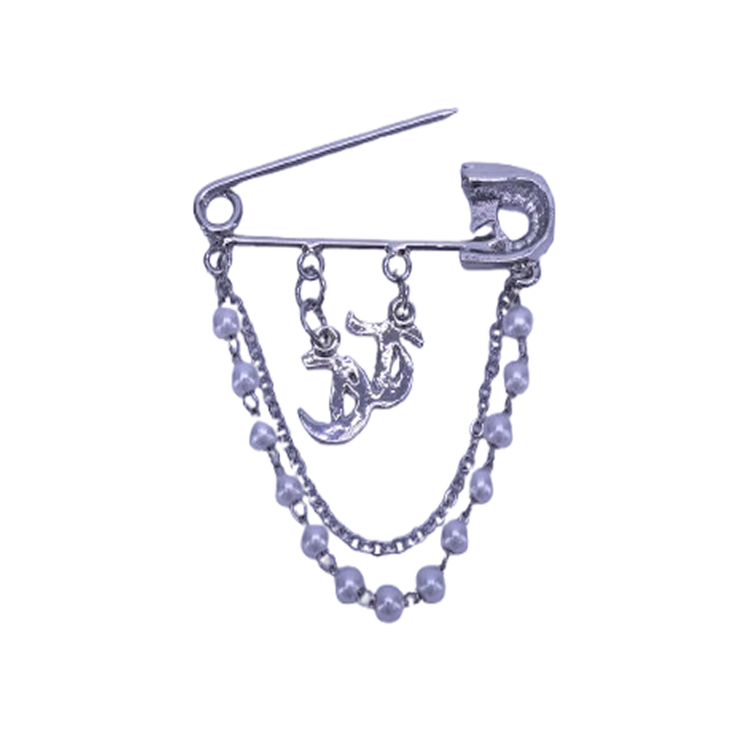 silkpin　6箱 THE CAP PINS Safety Chain シルバー
